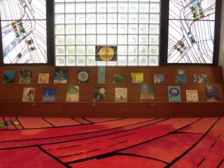 月や星の絵本展示の写真